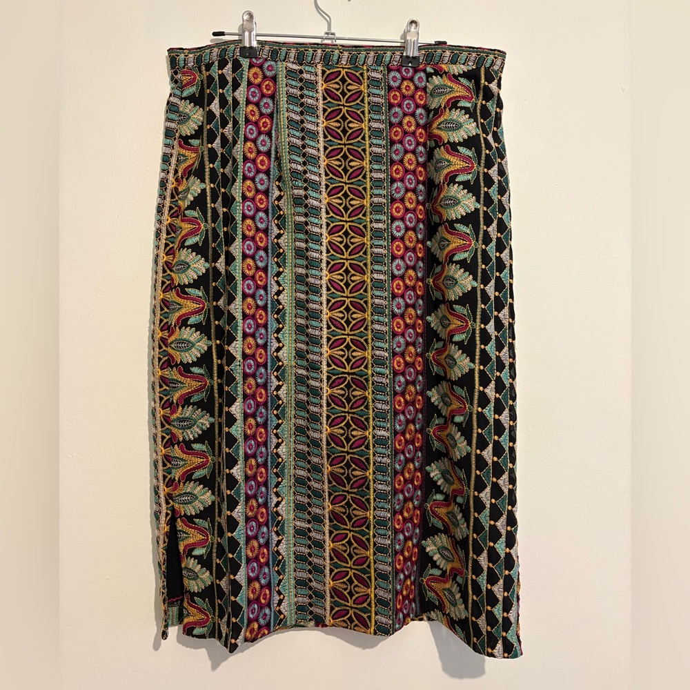 Anthropologie Multicolor Patterned Skirt